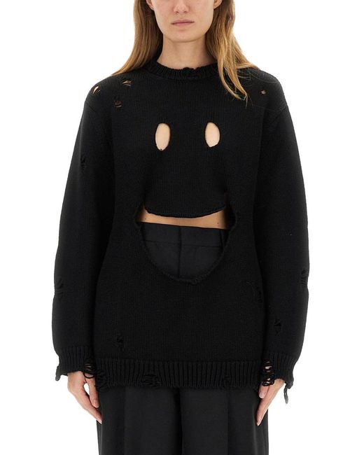 Wool Jersey.-Donna di Moschino in Black