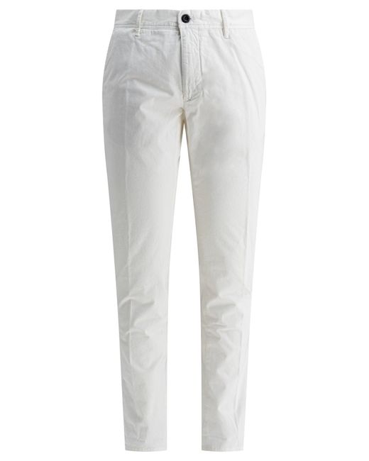 Trousers Bianco-Uomo di Incotex in Gray da Uomo