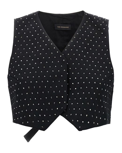 Il Gilet Di Andamane 'Nadine Cristallo' di ANDAMANE in Black