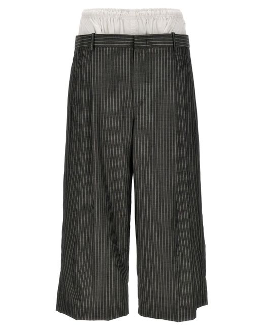 Light Wool Pantaloni Grigio di Hed Mayner in Gray da Uomo