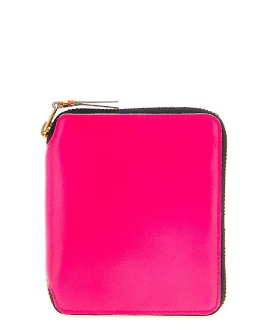 Comme des Garçons Pink Super Fluo Wallets And Card Holders
