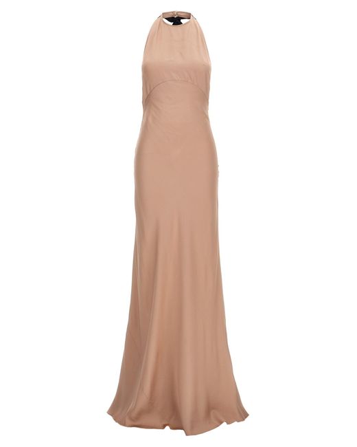 N°21 Natural Lace Satin Long Dress Dresses