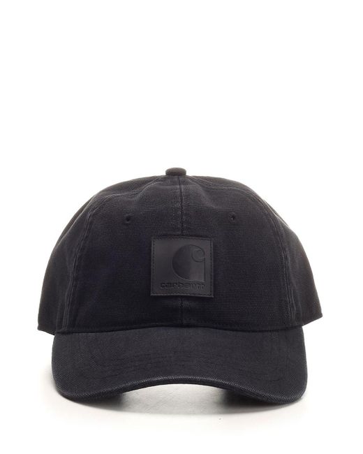 Carhartt Blue Canvas Cap Cotton Dearborn' Uncoated Canvas Backpacks Black for men