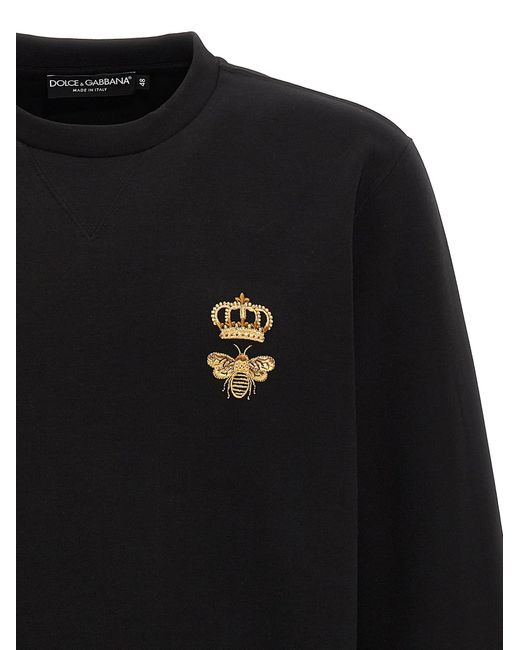 Essential Felpe Nero di Dolce & Gabbana in Black da Uomo