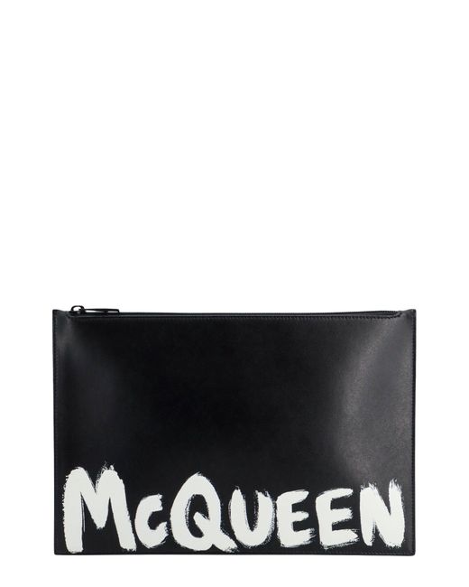 Alexander McQueen Black Clutch for men