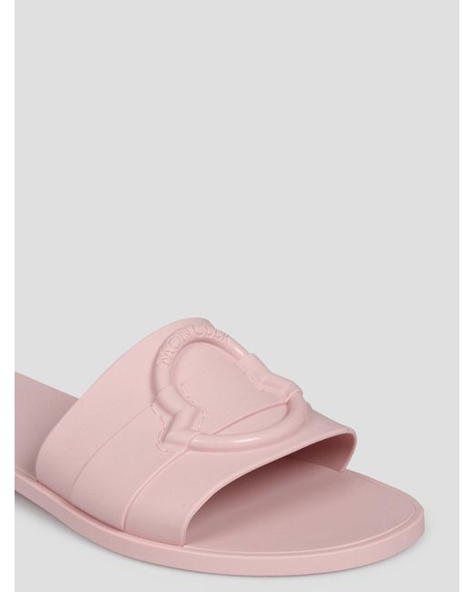 Mon slide sandal di Moncler in Pink