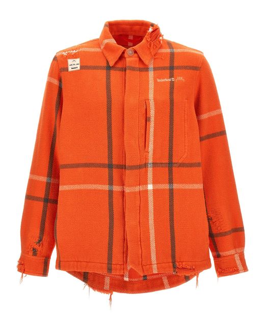 A_COLD_WALL* Orange Timberland X Samuel Ross Future73 Overshirt Shirt, Blouse for men