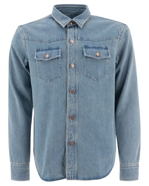 Tom Ford Blue Classic Cotton Shirt for men