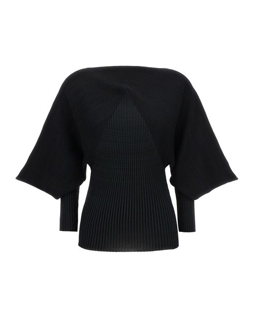 Issey Miyake Black Exuberance Sweaters And Cardigans