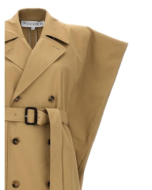 J.W. Anderson Metallic Sleeveless Double-breasted Trench Coat Coats