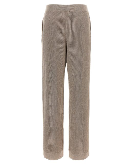 Sparkling Pantaloni Marrone-Donna di Brunello Cucinelli in Gray