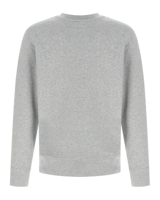 Fox Head Felpe Grigio-Uomo di Maison Kitsuné in Gray da Uomo