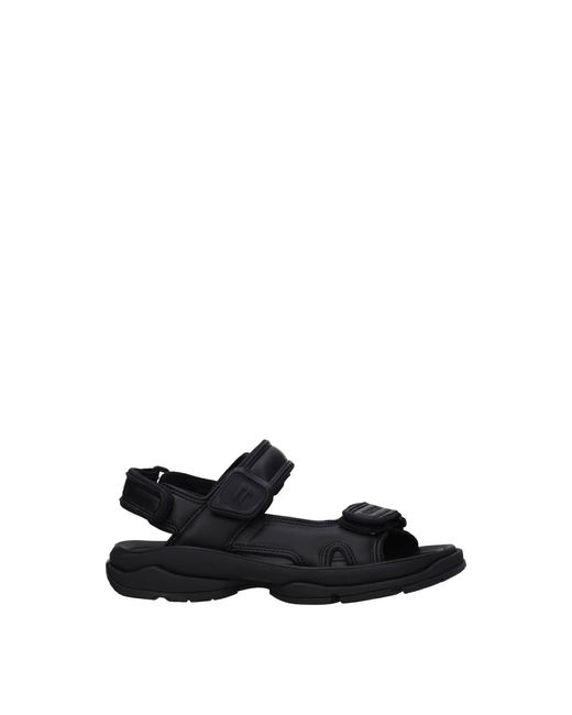 Balenciaga Black Slippers And Clogs Eco Leather