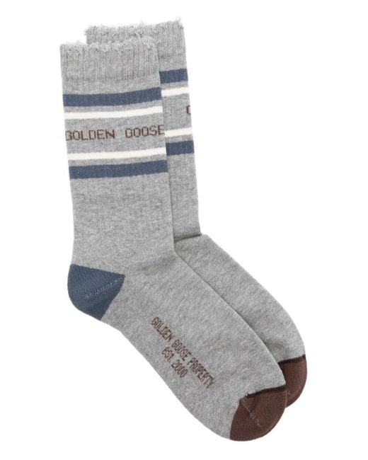 Calzini A Righe di Golden Goose Deluxe Brand in Gray