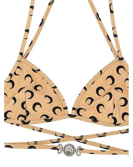 Bikini 'Active Jersey' di MARINE SERRE in Metallic