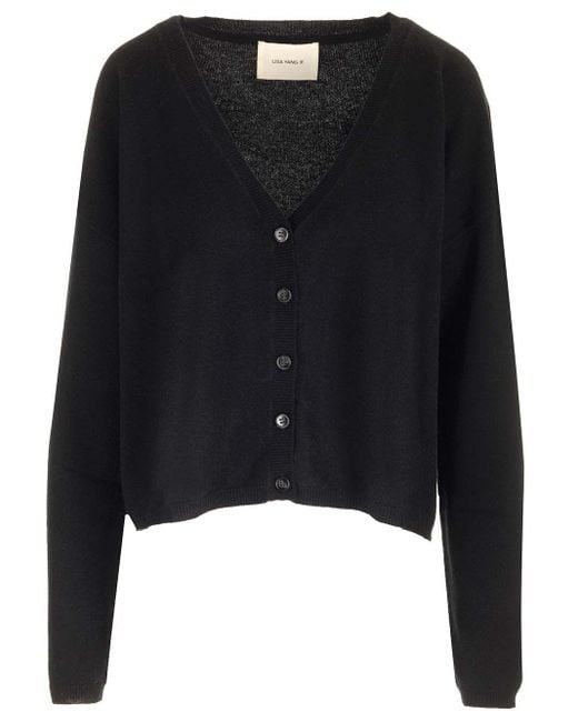 Lisa Yang Black Abby Cardigan Knitwear