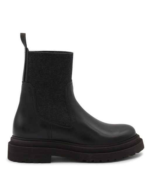 Boots Blacks And Greys-Donna di Brunello Cucinelli