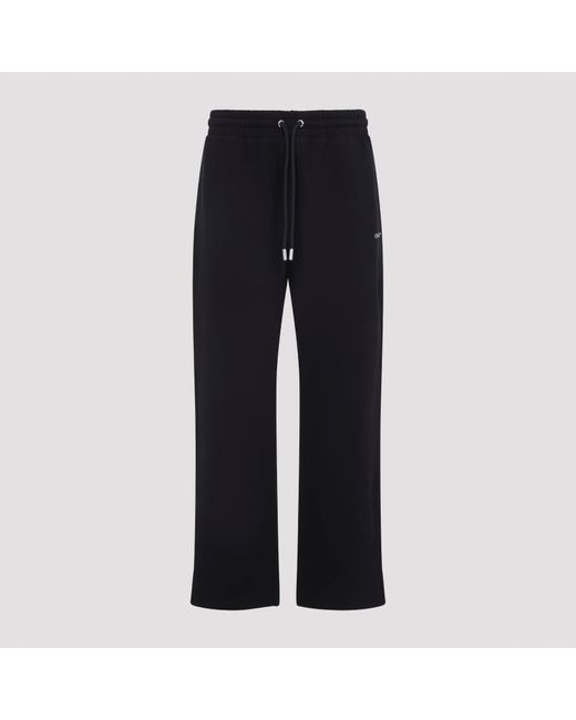 Cotton Scribble Diagonal Sweatpants-Uomo di Off-White c/o Virgil Abloh in Blue da Uomo