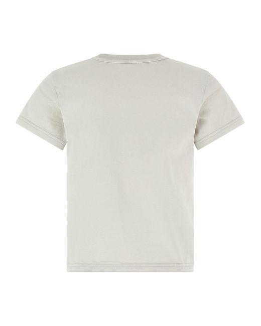 T By Alexander Wang White Lived Logo T-Shirt