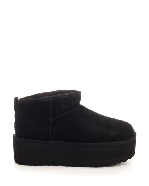 Ugg Black Ultra Mini Platform Boots