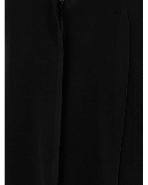 Norma Kamali Black Stretch Fabric Vest Gilet