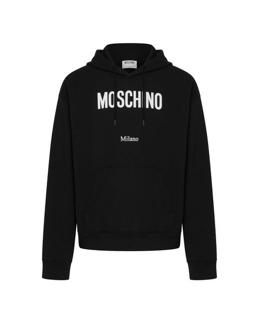 Felpe Cotone-Uomo di Moschino in Black da Uomo