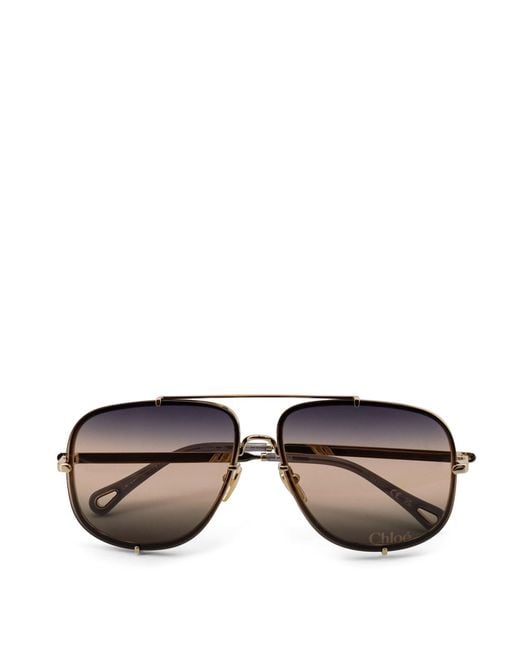 Chloé Black Metal Sunglasses
