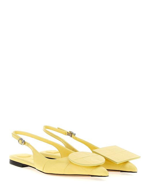 Jacquemus Yellow 'Duelo P' Slingback