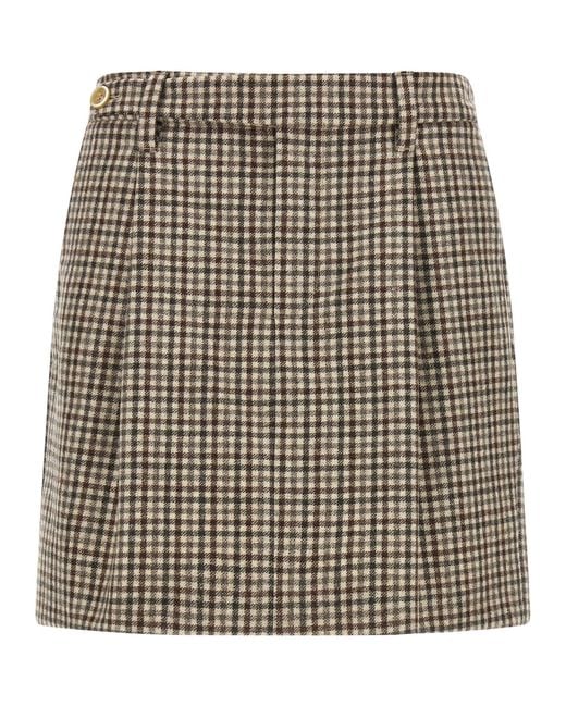Brunello Cucinelli Natural 'Mini' Skirt
