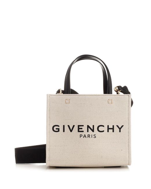 Givenchy White G Handbags