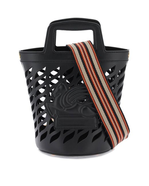 Etro Black Coffa Bucket Bag