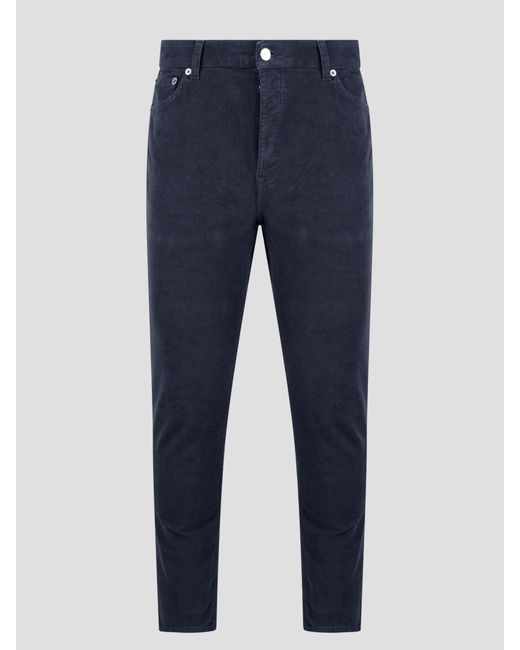 Department 5 Drake Corduroy Trousers in Blue for Men | Lyst