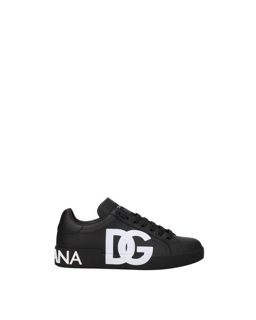 Dolce Gabbana Sneakers Leather White in Black for Men Lyst UK