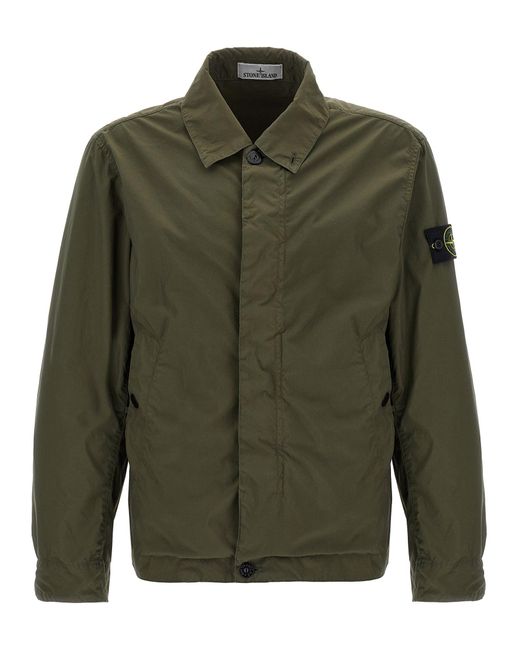Stone Island Green 'Light Compact' Jacket for men