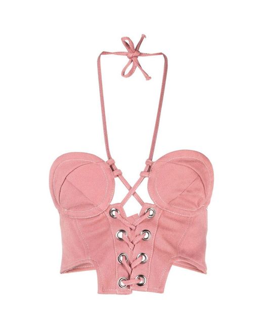 Top Cotone-Donna di Julfer in Pink