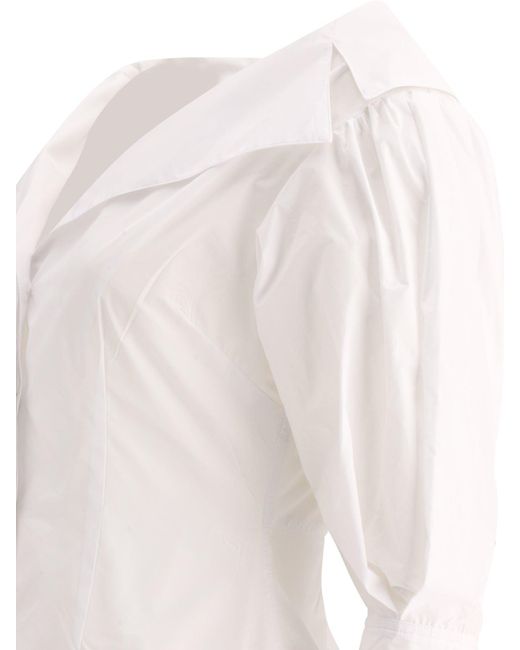 F.it White Shirt With Open Collar