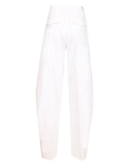 ボトムスその他 TheLatest Wide white Billie trousers Thelatest Billie Trousers in White | Lyst
