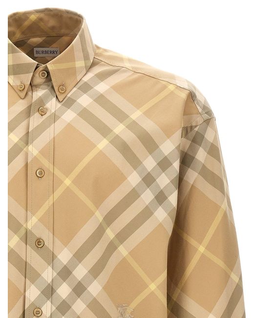 Burberry Natural Check Shirt Shirt, Blouse for men