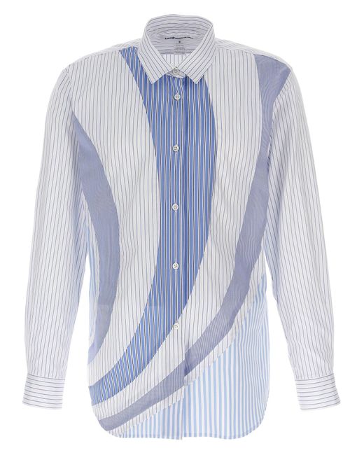 Comme des Garçons Blue Striped Shirt Shirt, Blouse for men