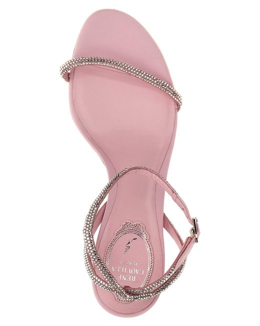 Rene Caovilla Pink Ellabrita Sandals