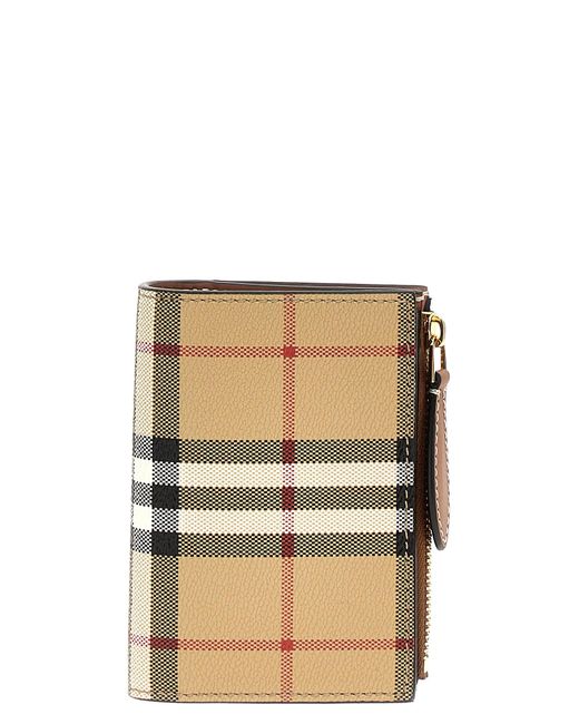 Burberry Natural Check Wallet Wallets, Card Holders