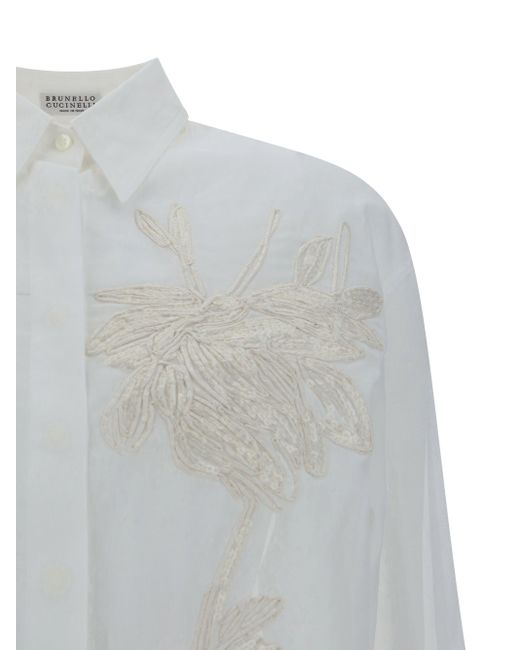 Camicia di Brunello Cucinelli in White