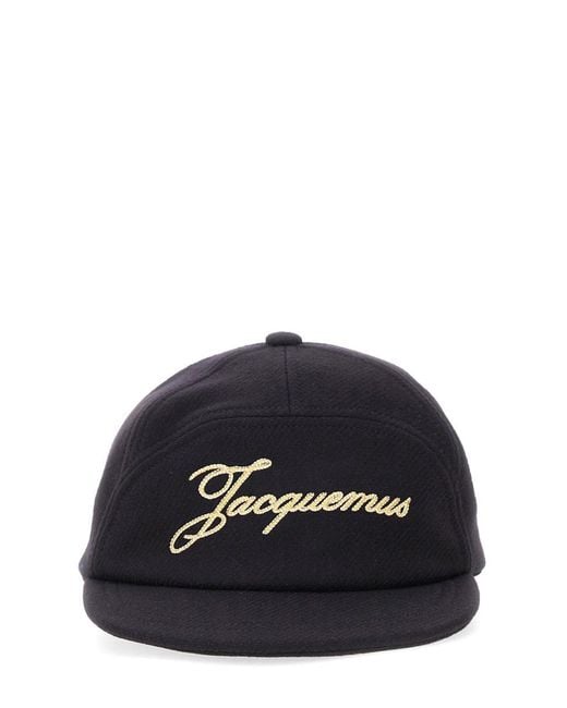 Jacquemus Blue Baseball Hat With Logo