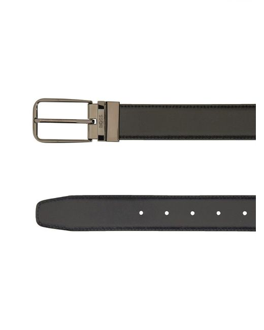 Leather Belt-Uomo di Boss in Black da Uomo