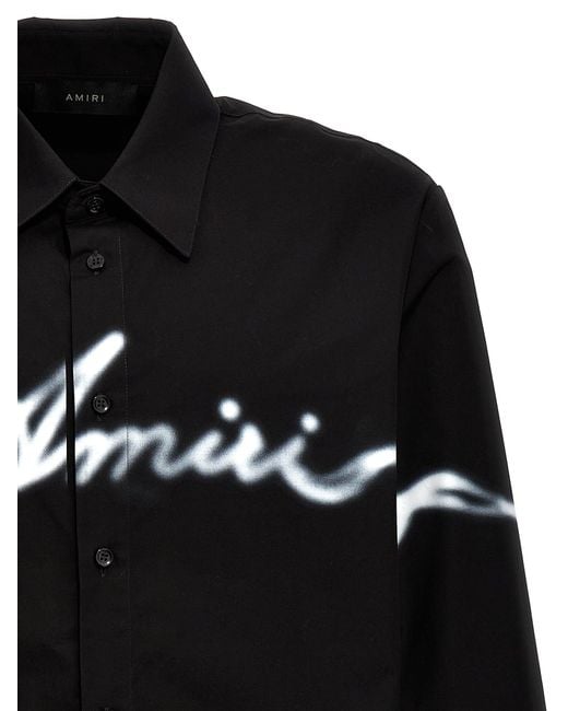Camicia Smoke di Amiri in Black da Uomo