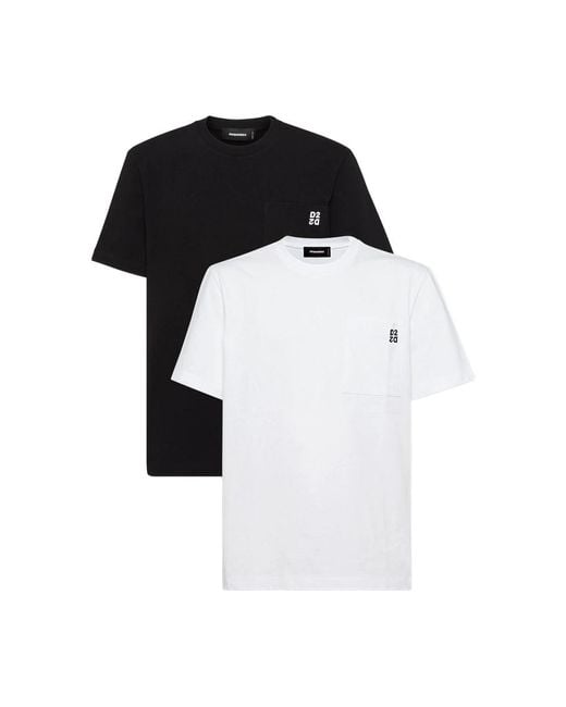 DSquared² Black T-Shirts for men