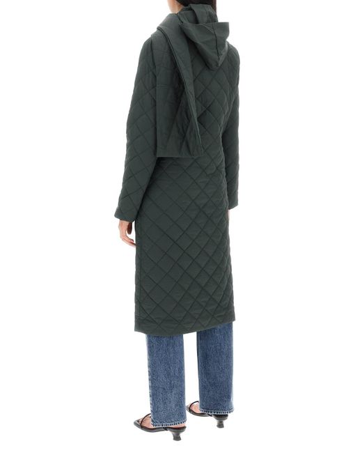 Paloma Wool Otter Quilted Trench Coat in Green Lyst