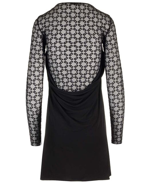 ワンピース Givenchy Jersey And Tulle Mini Dress Givenchy Jersey And Tulle Mini Dress Dresses in Black | Lyst