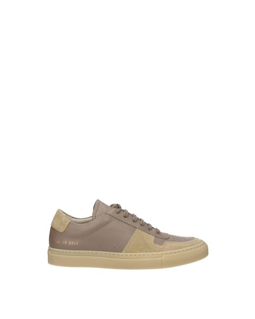 Common Projects Gray Sneakers Leather Turtledove for men