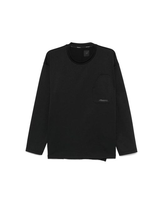 Mizuno Black Polyester T Shirts for men